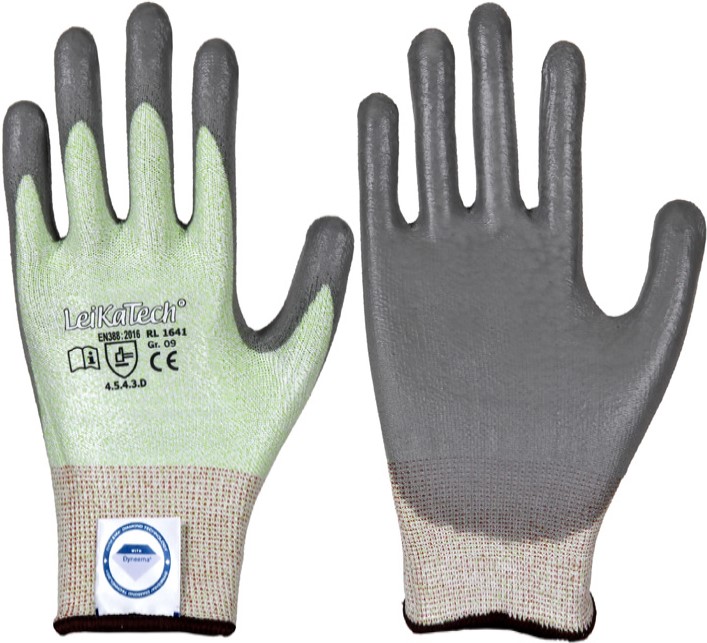 LeikaTech 1641 PU cut protection gloves level D
