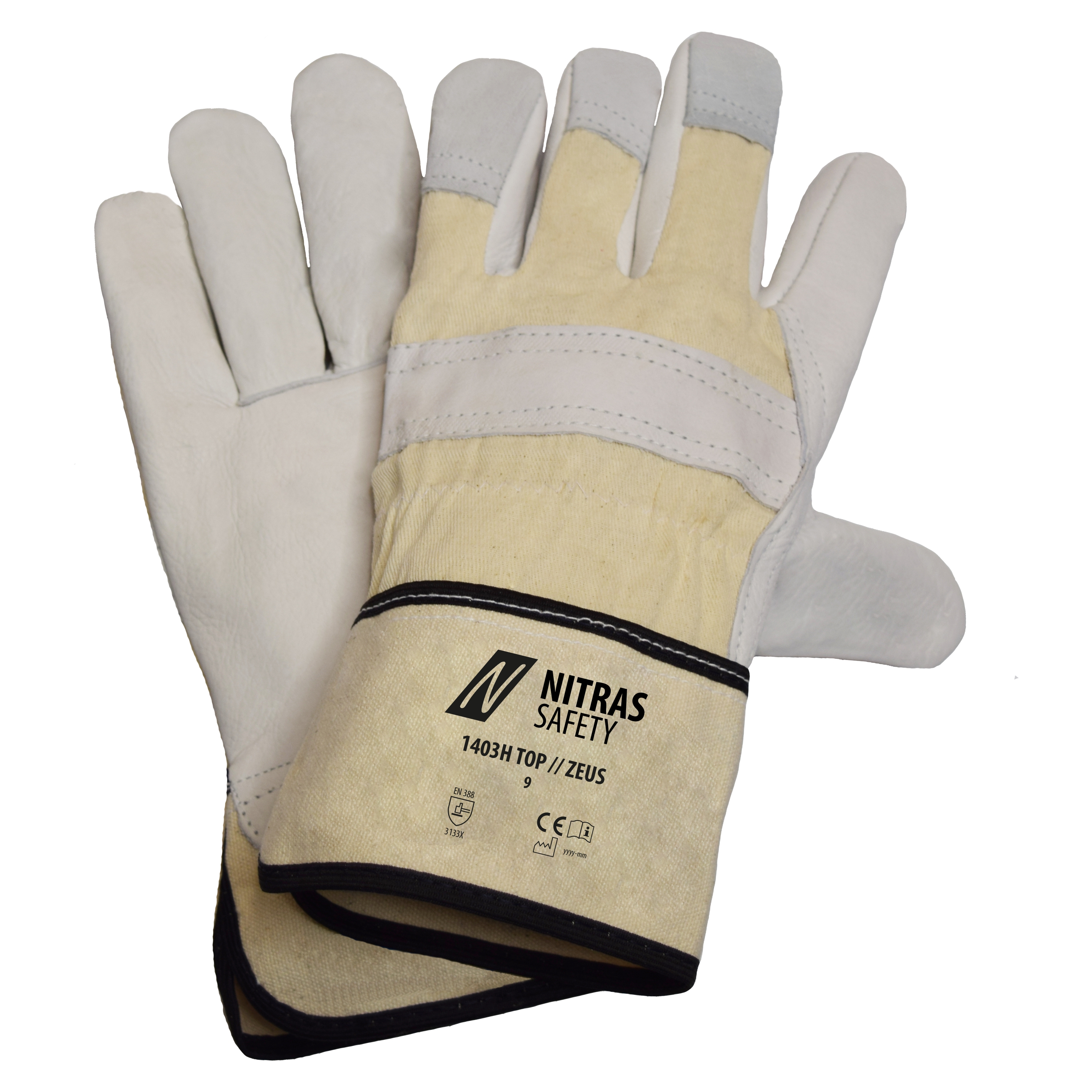 Nitras 1403H Top Zeus Rindvolllederhandschuhe