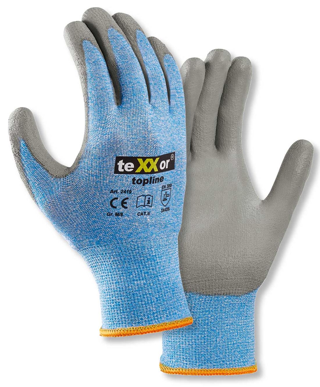 texxor 2419 topline cut resistant gloves with PU-coating