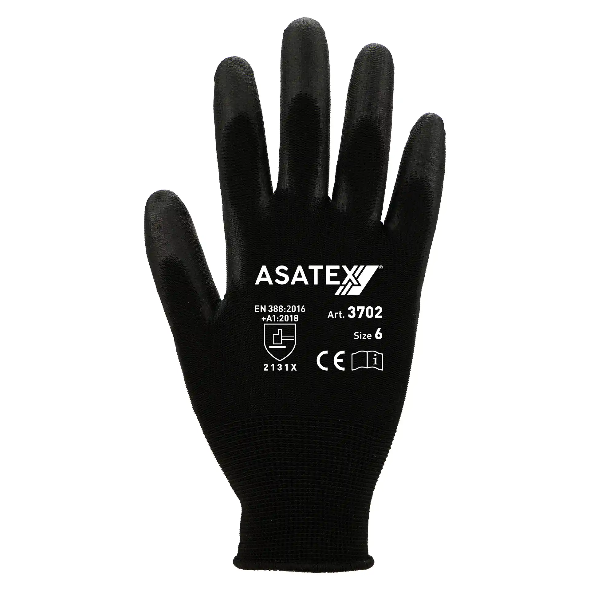 Asatex 3702 PU-Feinstrickhandschuhe teilbeschichtet