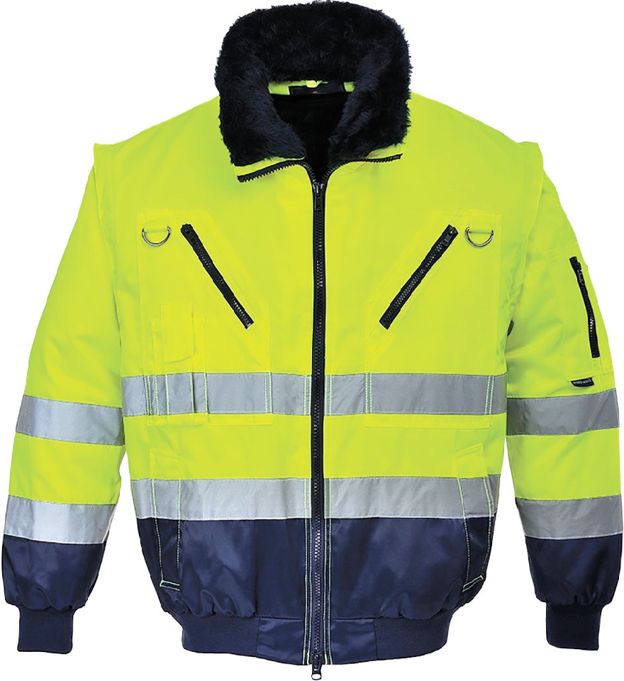 PJ50YNR Portwest PJ50 Warnschutz 3-in-1 Pilotjacke