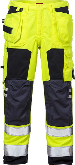 127386-171-b1 Fristads 109420 Flamestat High Vis workman's trousers 2075 ATHS
