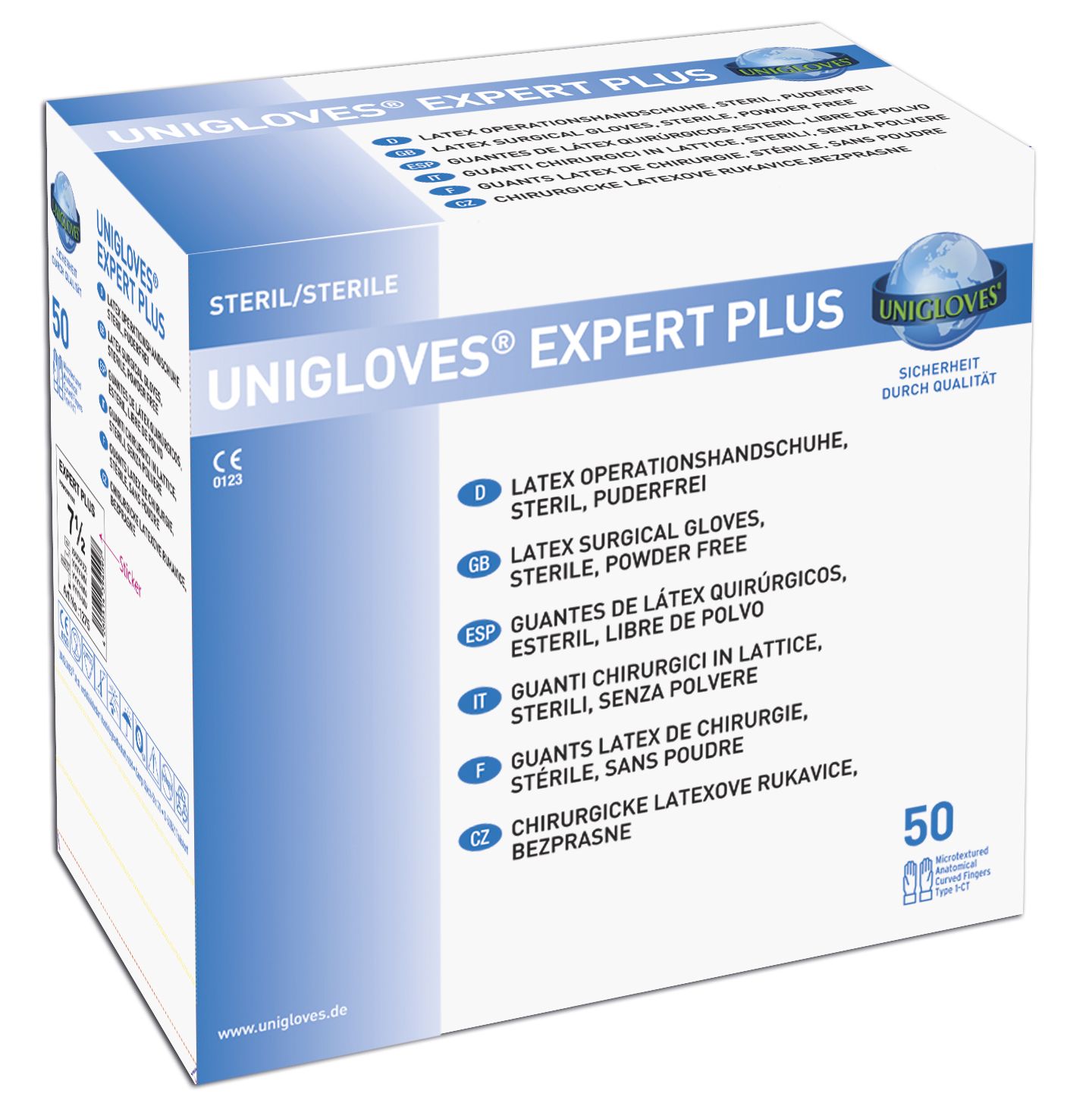 expert_plus_box-1 Unigloves Expert Plus Latex-OP-Handschuhe steril puderfrei