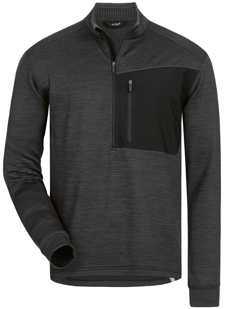 elysee COVELO 21101 Funktions-Troyer UPF 40+ grau-schwarz