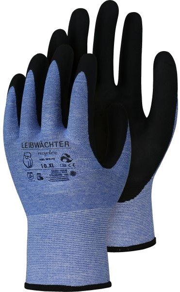 2sRigZf4D8dXpU Leibwächter HRLW570 Topas Recycle Polyester-Spandex-Handschuh mit Nitril-Beschichtung