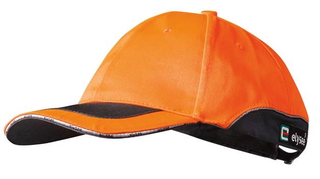 elysee Roman 22590 Warnschutz-Cap orange-grau