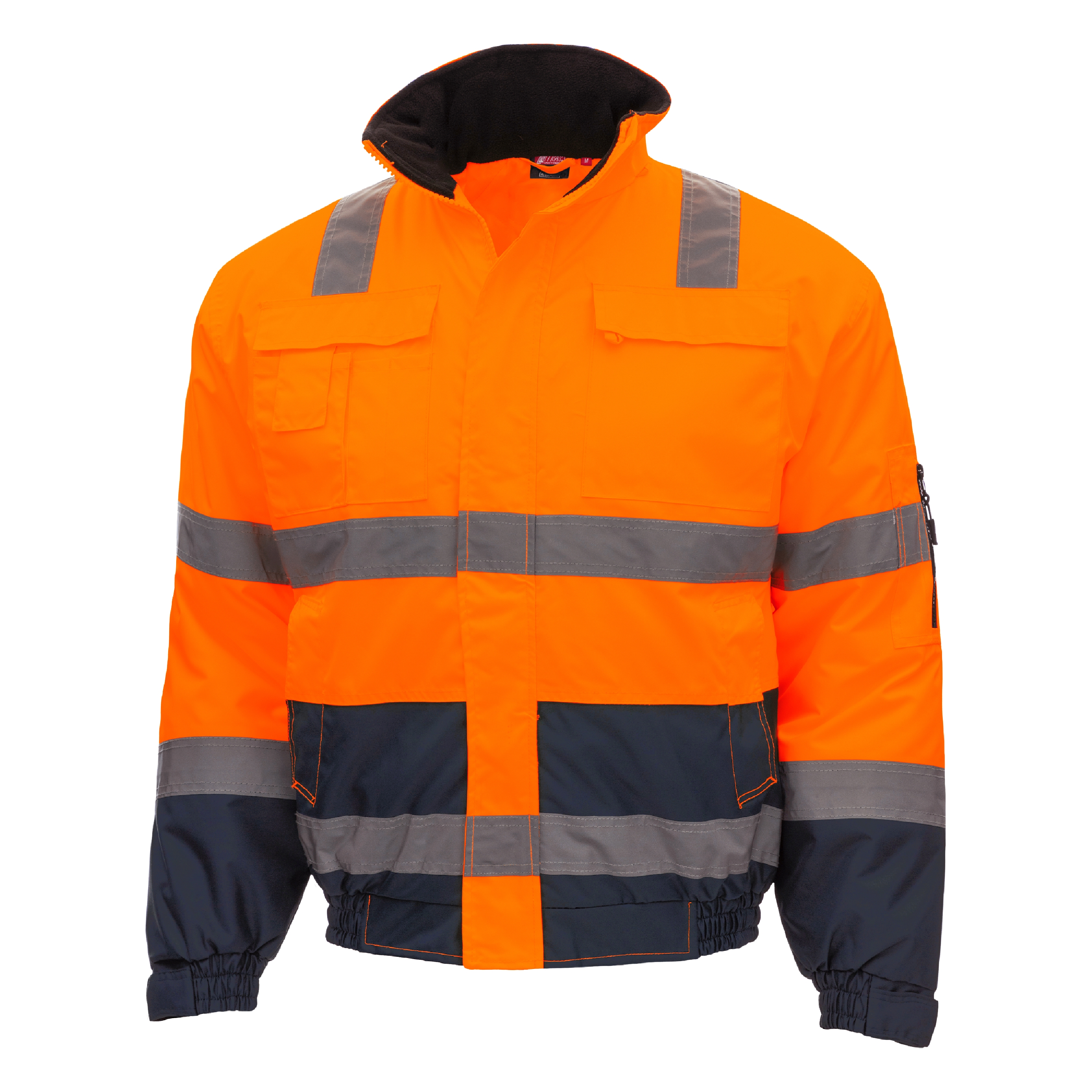 7142_4121_001 Nitras Motion Tex Viz 7142 (ex: Nighthawk L ) Anti-warning pilot jacket bright orange-blue