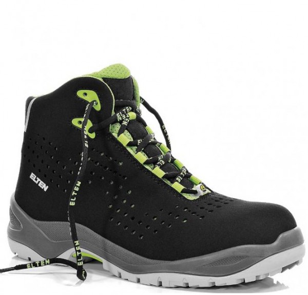 Elten Impulse green Mid 762551 laced boot ESD S1P black/green