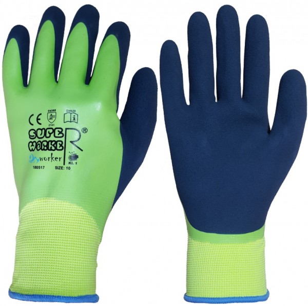 Super Worker Dry worker knitted gloves with latex coating