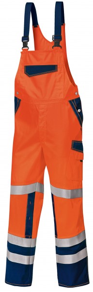 BP 2011-845 High visibility dungarees with HI-VIS Comfort knee pad pockets
