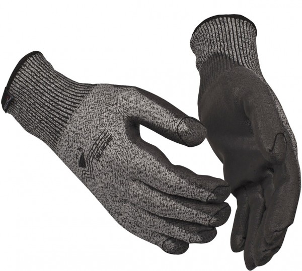 Guide 300 cut protection gloves with PU coating grey