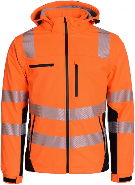 Prevent Trendline PTW-SP-68 Warning Protection Soft Shell Jacket light orange-black