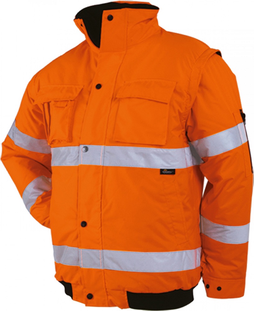 Vizwell VWJK60 warning protection pilot jacket 2 in 1 light orange