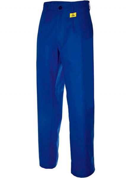 ESD ladies waistband trousers cornblue 180g/m²