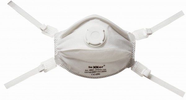 texxor 4831 fine dust mask FFP3 with valve and nose clip