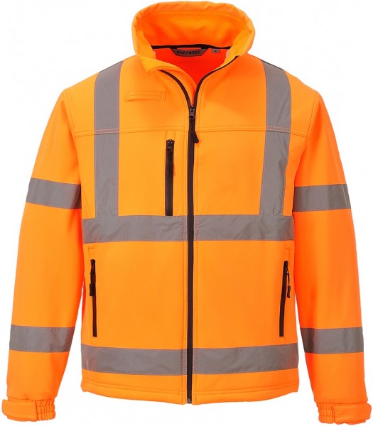 Portwest S424 Hi-Vis warning protection soft shell jacket