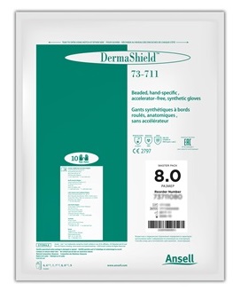 Ansell DermaShield 73-711 Series Green Neoprene Gloves
