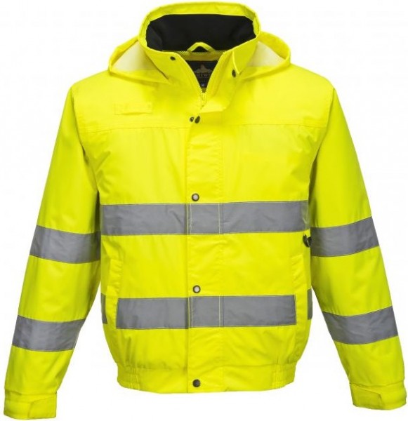 Portwest S161 light warning pilot jacket bright yellow
