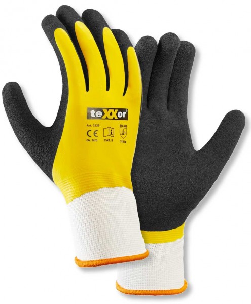 texxor Latex 2226 Polyester knitted gloves