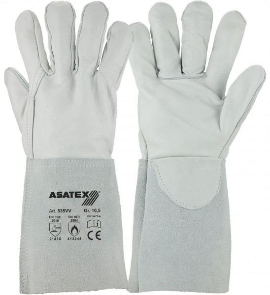Asatex 535VV cowhide grain leather welding gloves