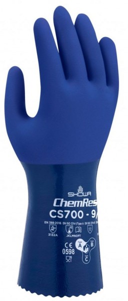 Showa CS700 Nitrile Chemical Protective Gloves