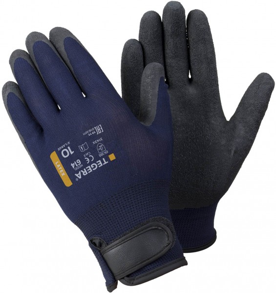 ejendals Tegera 617 latex protective gloves with velcro closure