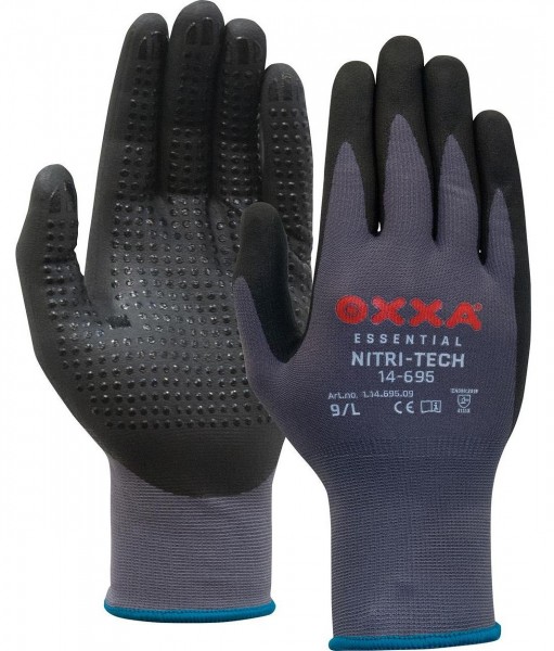 OXXA Nitri-Tech 14-695 nitrile foam protective gloves with studs