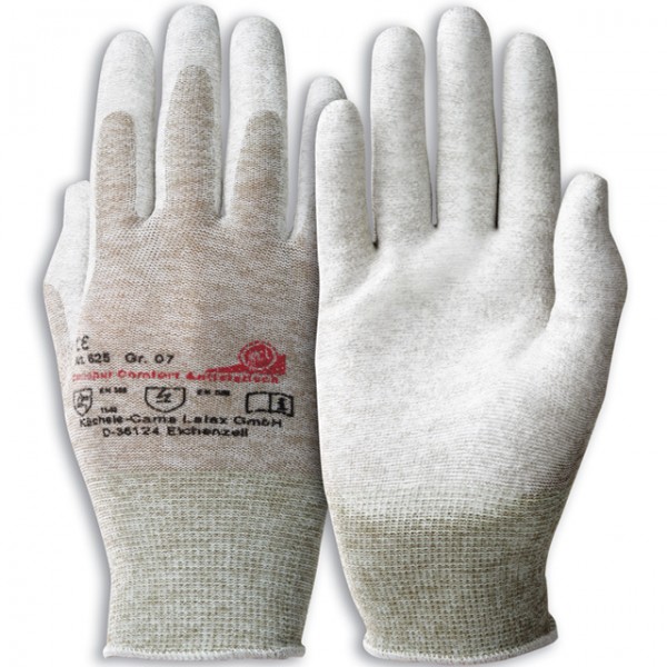 KCL Camapur Comfort Antistatic 625+ protective gloves with PU coating