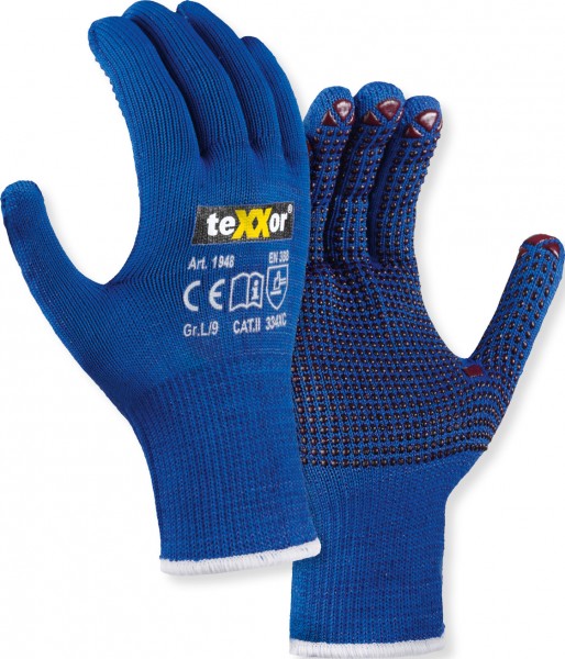 texxor 1948 cut protection gloves level C with PVC studs