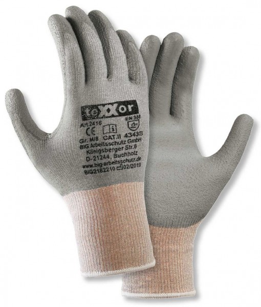 texxor 2416 Cut-resistant gloves with PU coating