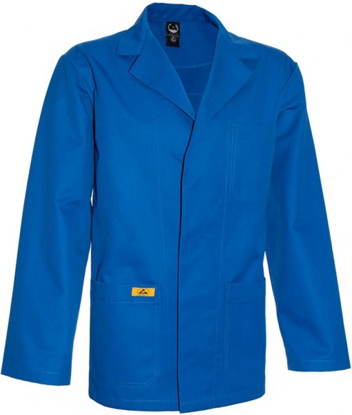 ESD men's jacket long sleeve cornblue 155g/m²