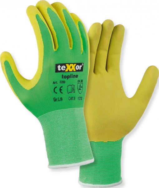 texxor 2280 topline latex protective gloves
