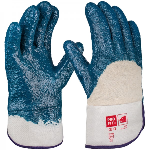 Pro-Fit 607R Hercules protective gloves with 3/4 nitrile coating