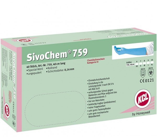 KCL SivoChem 759 Special nitrile disposable protective gloves