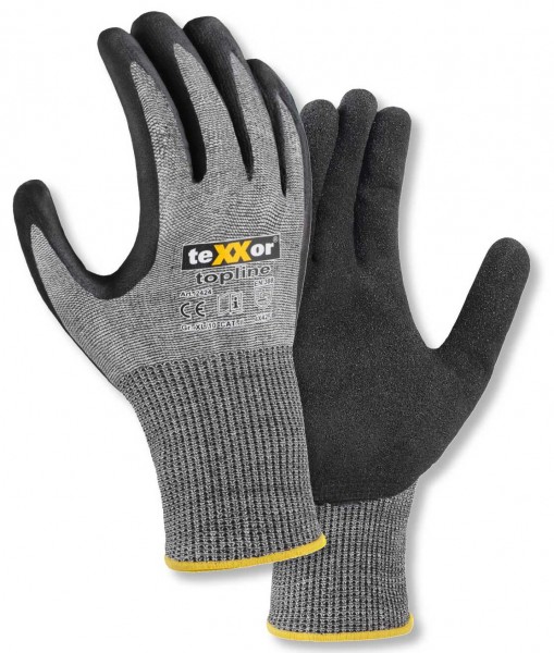 texxor 2424 topline cut resistant gloves with nitrile coating