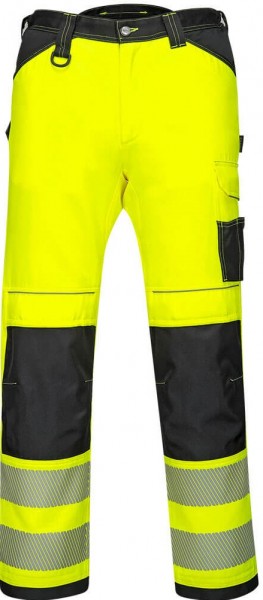 Portwest PW385 PW3 high visibility stretch work trousers ladies