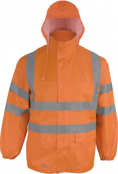 Prevent RJG warning protection rain jacket bright yellow