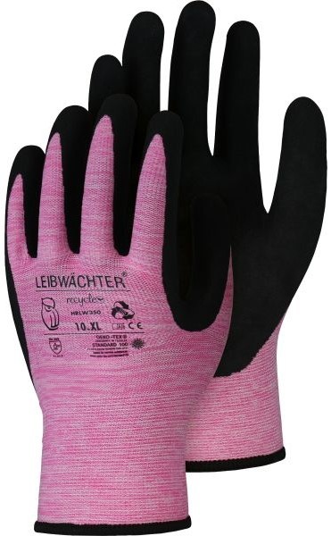 Bodyguard HRLW350 Coral Recycle Latex Protective Gloves