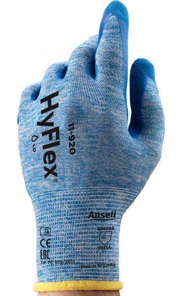 Ansell HyFlex 11-920 protective gloves with nitrile coating