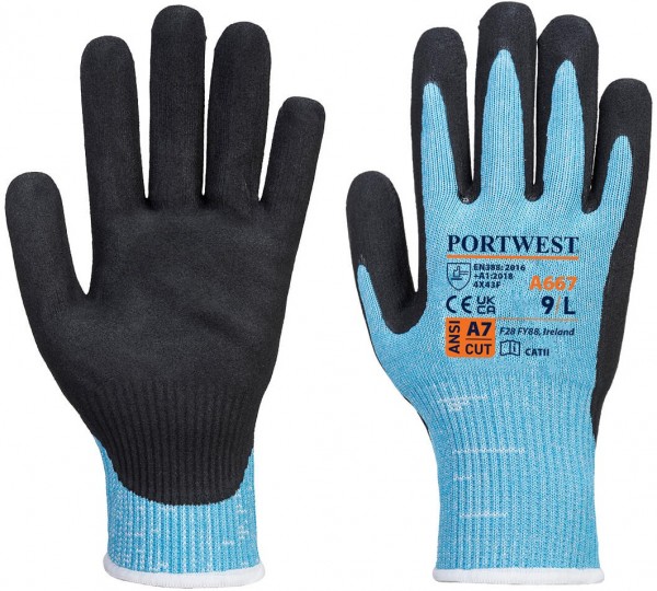 Portwest A667- Nitrile Cut Protection Gloves Level F
