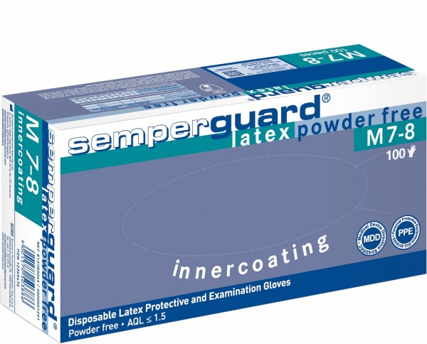 Semperguard 0443 Latex disposable gloves white