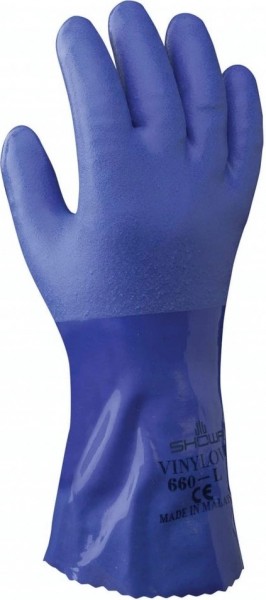 SHOWA 660 PVC chemical protective gloves