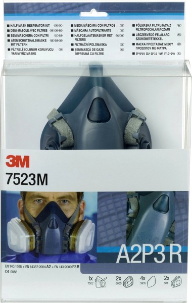 3M 7500 Series Half Mask Set 7523M A2P3R
