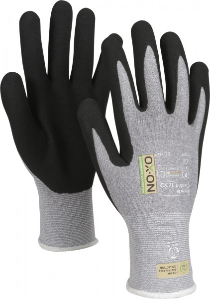 OX-ON Recycle Comfort 16302 Nitrile foam protective gloves