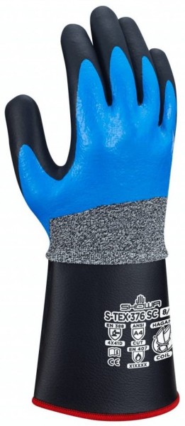 SHOWA S-TEX 376SC Nitrile Cut Protection Gloves Level D