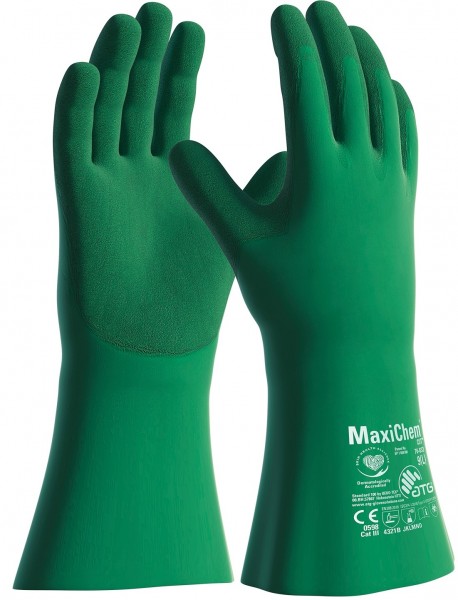 ATG 76-833 MaxiChem NBR chemical protective gloves level B
