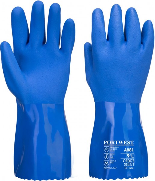 Portwest A881-PVC chemical protective glove