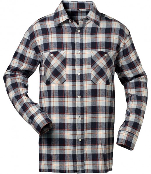 Craftland 1724 OHIO flannel shirt navy/light blue/red plaid