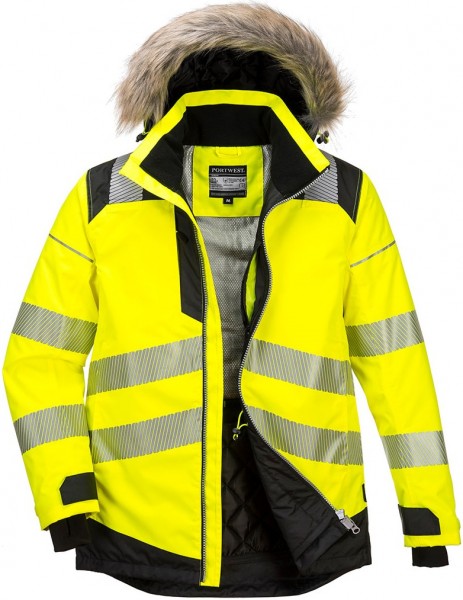 Portwest PW369 PW3 Multinorm high-visibility winter parka