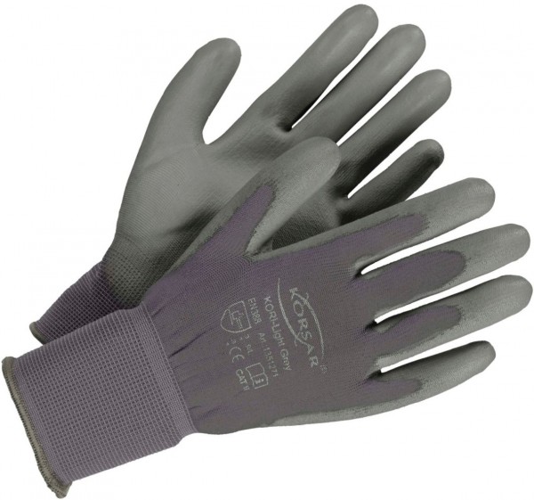 Korsar Kori-Light Grey PU-protective gloves silicone free